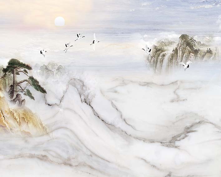 石纹山水 山水情